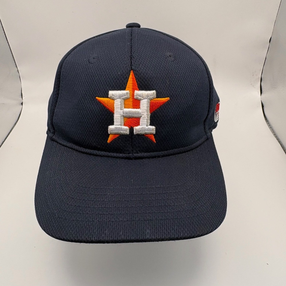 Houston Astros Youth MLB Baseball Cap Adjustable Navy Blue‎ Orange H Star
